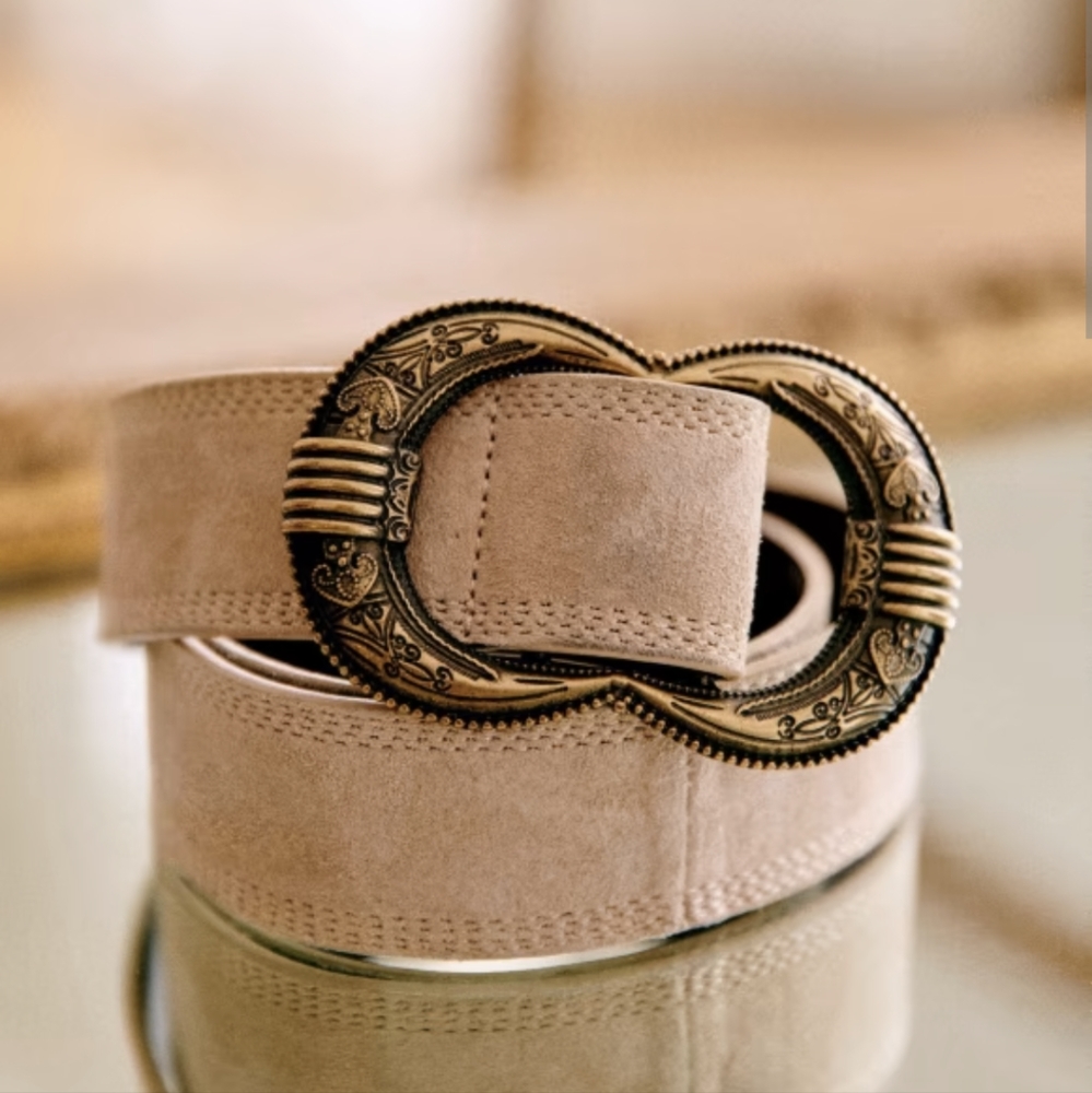 Sezane Gaia Belt - Mastic Size 90